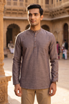 Handwoven Cotton Full Slevees Short Kurta