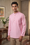 Handwoven Cotton Full Slevees Short Kurta
