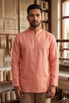 Handwoven Cotton full Slevees Short Kurta