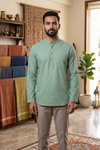 Kai Green Half Slevees Short Kurta