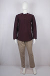 Maroon Short Kurta with Full Slevees
