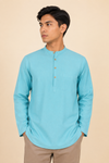 Sky Blue Short Kurta with Full Slevees