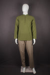 Green Short Kurta with Full Slevees