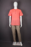 Handwoven Cotton Half Sleeves Short Kurta