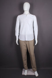 Classic White Handloom Full-Sleeve Shirt