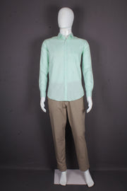 Men's Spring Green Full Sleeves Shirt