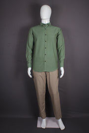 Men's Forest Green Full Sleeves Shirt