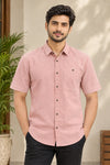 Light Melon Half Shirt
