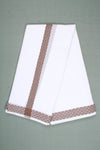 Handwoven Cotton Dhoti Dupatta Set with Dobby Border
