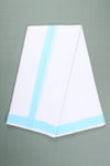 Handwoven Cotton Dhoti Dupatta Set with Dobby Border