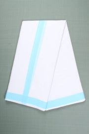 Handwoven Cotton Dhoti Dupatta Set with Dobby Border