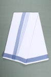 Handwoven Cotton Dhoti Dupatta Set with Dobby Border