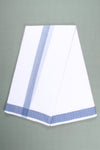 Handwoven Cotton Dhoti Dupatta Set with Dobby Border
