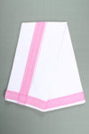Handwoven Cotton Dhoti Dupatta Set with Dobby Border