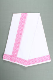 Handwoven Cotton Dhoti Dupatta Set with Dobby Border