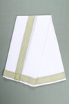 Handwoven Cotton Dhoti Dupatta Set with Dobby Border