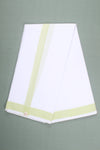 Handwoven Cotton Dhoti Dupatta Set with Dobby Border