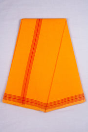 Yellow Kids Dhoti Dupatta with Red Border
