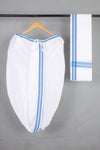 Handwoven Cotton Bal Dhoti & Dupatta Set
