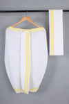 Handwoven Cotton Bal Dhoti & Dupatta Set