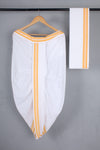 Handwoven Cotton Bal Dhoti & Dupatta Set