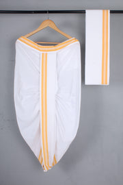 Handwoven Cotton Bal Dhoti & Dupatta Set