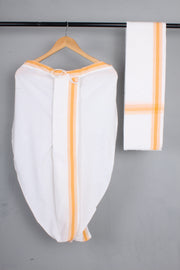 Handwoven Cotton Bal Dhoti & Dupatta Set