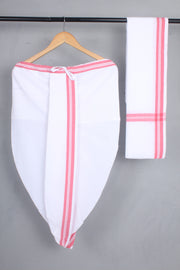 Handwoven Cotton Bal Dhoti & Dupatta Set