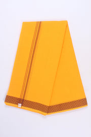 Handwoven Cotton Dhoti Dupatta Set with Dobby Border