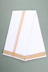 Handwoven Cotton Dhoti Dupatta Set with Dobby Border