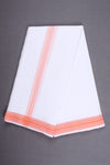 Handwoven Cotton Dhoti Dupatta Set with Dobby Border