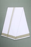 Handwoven Cotton Dhoti Dupatta Set with Dobby Border