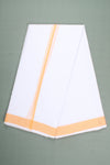 Handwoven Cotton Dhoti Dupatta Set with Dobby Border