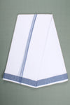 Handwoven Cotton Dhoti Dupatta Set with Dobby Border
