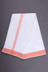 Handwoven Cotton Dhoti Dupatta Set with Dobby Border