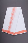 Handwoven Cotton Dhoti Dupatta Set with Dobby Border
