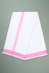 Handwoven Cotton Dhoti Dupatta Set with Dobby Border