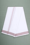 Handwoven Cotton Dhoti Dupatta Set with Dobby Border
