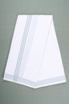 Handwoven Cotton Dhoti Dupatta Set with Self Line