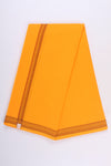 Handwoven Cotton Dhoti Dupatta Set with Self Check