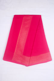Magenta Jacquard Dhoti Dupatta with Golden Zari Border
