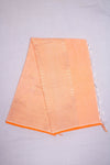 Orange and Golden Zari Jacquard Dhoti Dupatta
