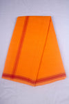 Orange Dhoti Dupatta with Red Border