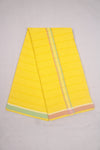 Yellow Dhoti Dupatta with Green, Red and White Border