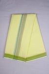 Neon Yellow Dhoti Dupatta with Green and Yellow Border