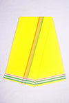 Yellow Dhoti Dupatta with White, Red and Green Dhoti Dupatta