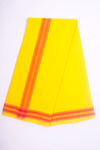 Yellow Dhoti Dupatta with Magenta Border