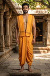 Kesariya Stitched Dhoti Dupatta