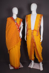 Traditional Handloom Cotton Saree and Dhoti Dupatta Set with Zari Border