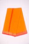 Orange Dhoti Dupatta with Golden Zari and Red Border